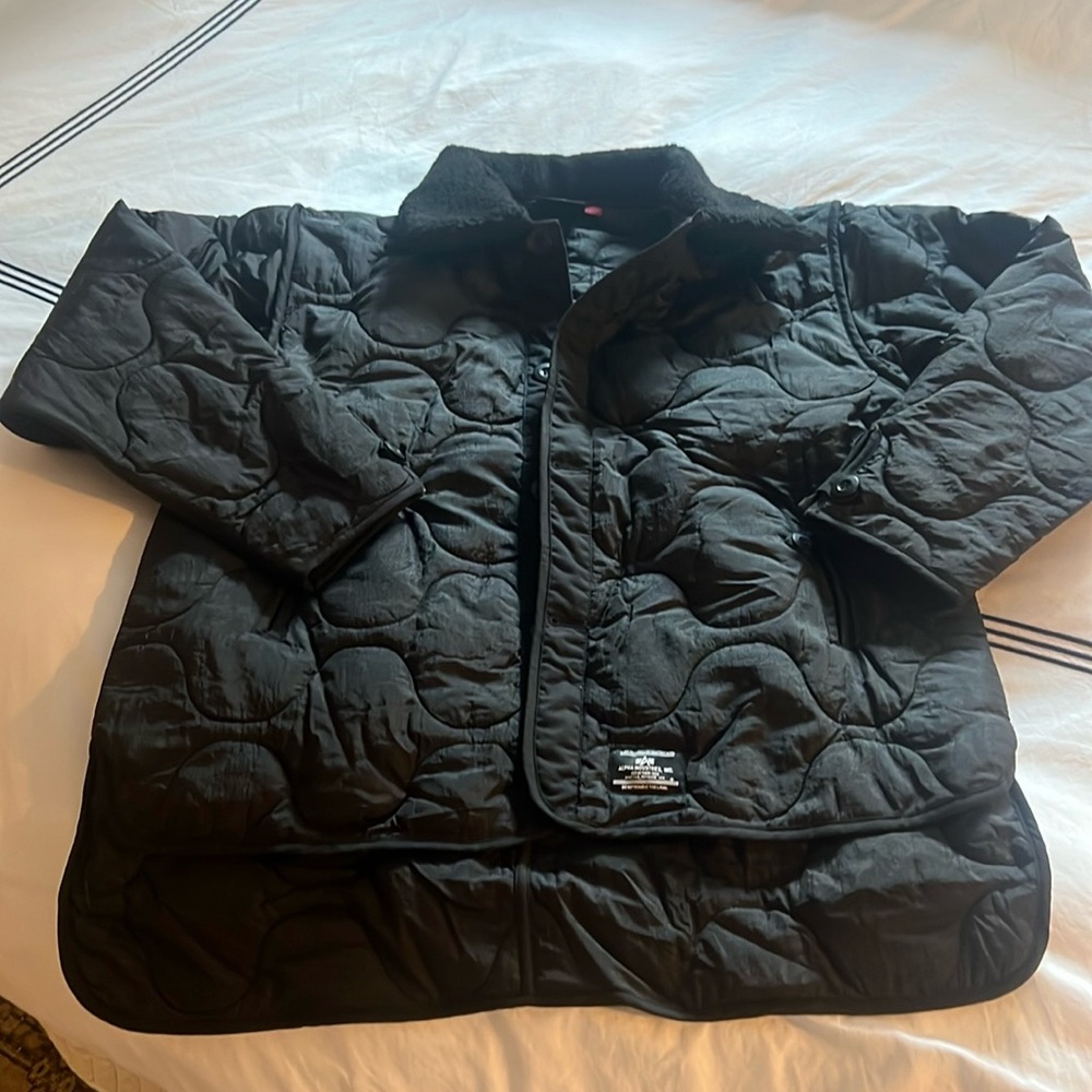 NWT Black Alpha Industries Coat